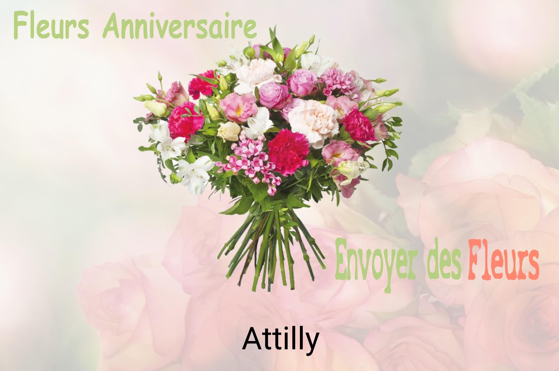 Bouquet de fleurs d’anniversaire livré à Attilly